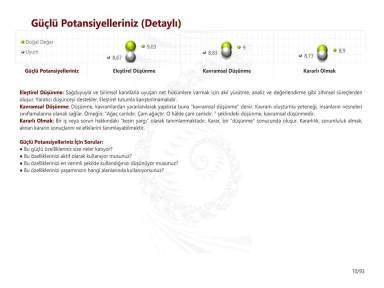 Güçlü Potansiyelleriniz (Detaylı)